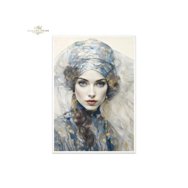 Ριζόχαρτα ντεκουπάζ ITD, Inspired by Klimt, σετ 3 τεμ., 30x40cm 3