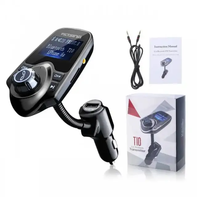 BT26 bluetooth 5.0 FM Transmitter Car MP3 Music Player 2