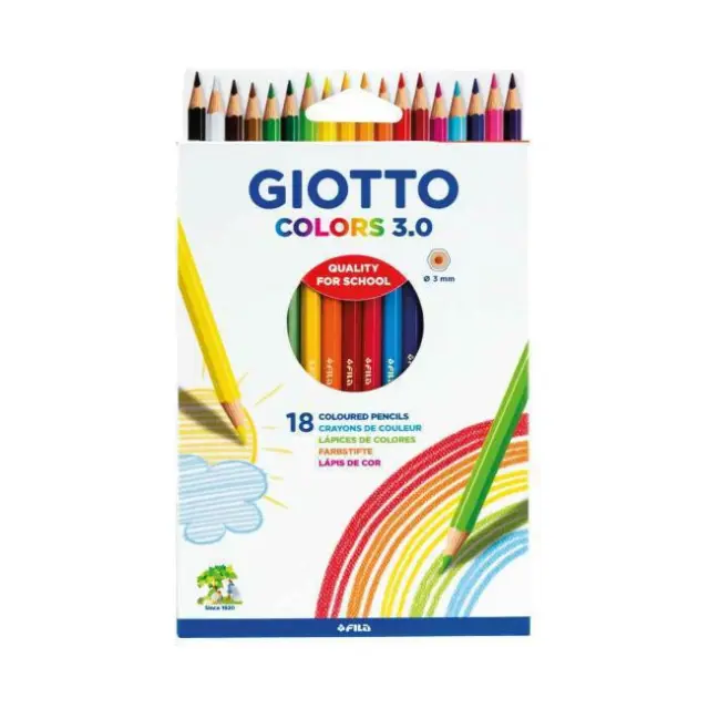 Giotto Ξυλομπογιές Colors 3.0 18 χρώματα (277800)