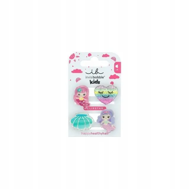 Invisibobble Clipstar Kids Mermaid Dreams Παιδικά Τσιμπιδάκια Μαλλιών 4τμχ