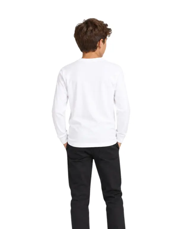 Converse - Παιδική Μακρυμάνικη Μπλούζα Chuck Patch Long Sleeve T-Shirt 966243-001 Λευκό 3