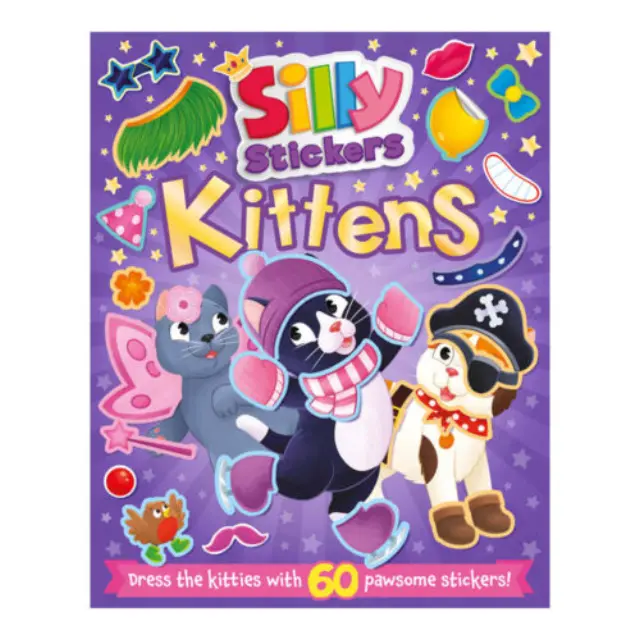 Βιβλίο με αυτοκόλλητα Silly Stickers: Kittens