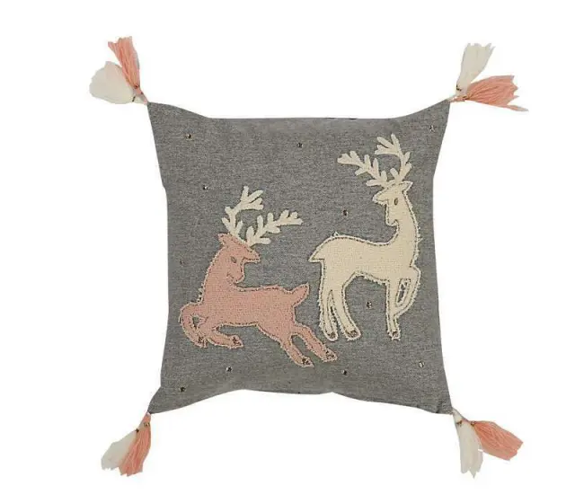 ΜΑΞΙΛΑΡΙ ΔΙΑΚΟΣΜΗΤΙΚΟ 30x30 HAPPY CHRISTMAS (DEERS) Nef Nef