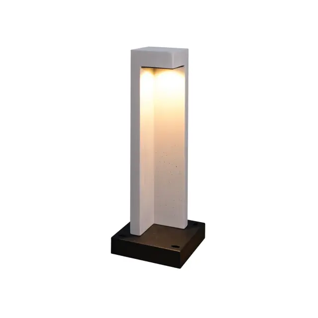 Terra Φωτιστικό Led δαπέδου 9W 3000K 18x18x49cm γκρι IP65 Γκρί