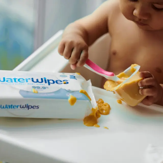 WaterWipes Sensitive+ Πακέτο Προσφοράς 100% Plastic-free Άοσμα Μωρομάντηλα με 99,9% Νερό, 720τεμ (12x60τεμ) 3