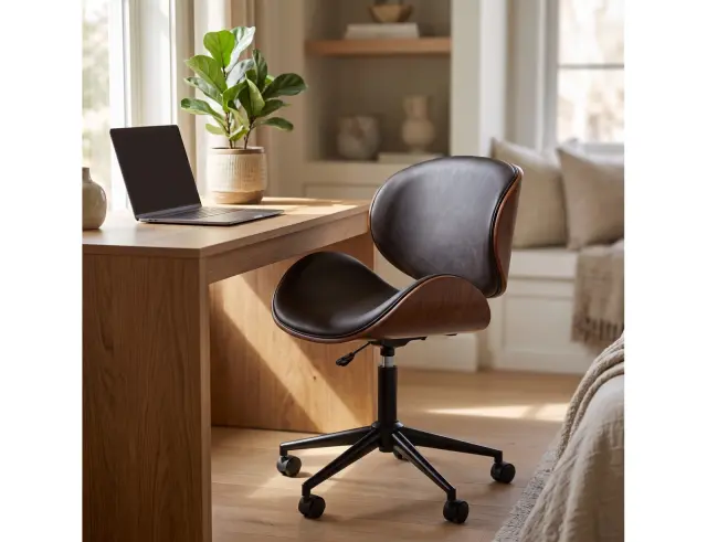 Καρέκλα γραφείου Reno Home Deco Factory με ρυθμιζόμενο ύψος και διαστάσεις 51x51.5x77cm HD6601
