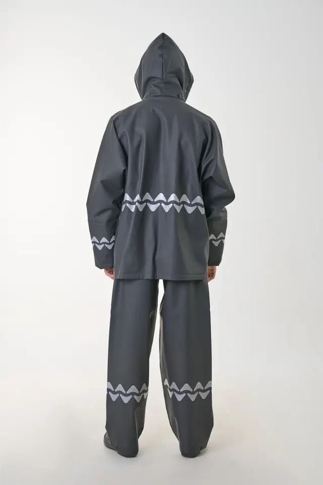 Anorak Αδιάβροχο Κοστούμι Με Διπλό Ανακλαστικό Avenue R-II Long Μαύρο - 2XL 3