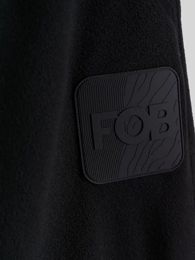 Ανδρικό παντελόνι jogger από φλις - μαύρο 4FWAW26TTROM1803-20S - XL 2