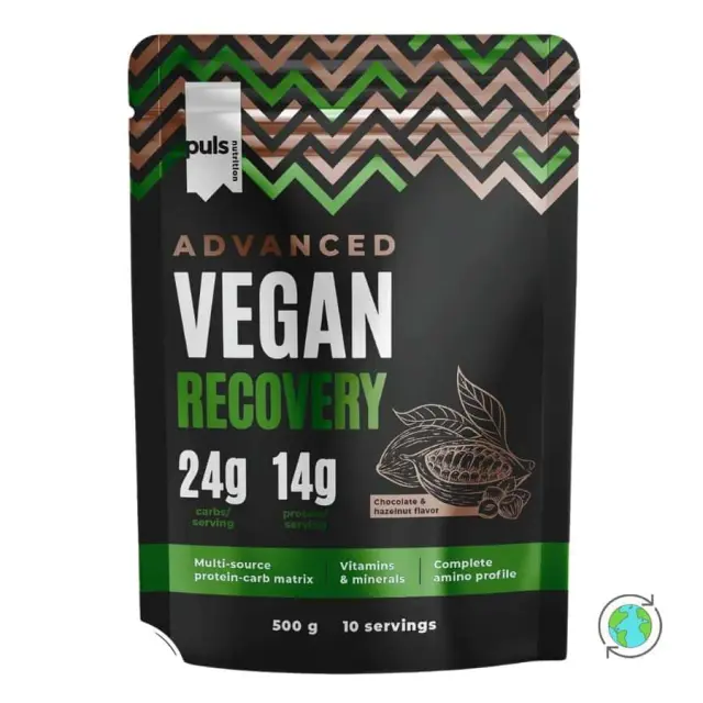 Advanced Vegan Recovery Σοκολάτα και Φουντούκι - Puls Nutrition - 500gr 6430056596174