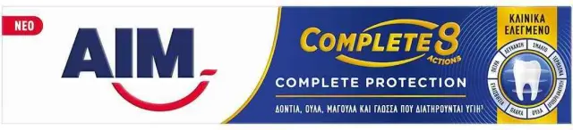 AIM Complete 8 Actions Complete Protection Οδοντόκρεμα για Ολοκληρωμένη Προστασία 75ml