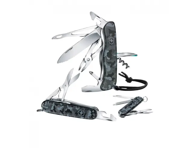 Ελβετικός Σουγιάς Victorinox Classic SD Printed με 7 λειτουργίες και μήκος 5.8cm - Navy Blue Camouflage0.6223.942 3