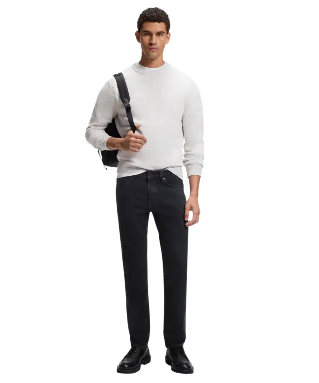 Hugo Boss - Ανδρικό Παντελόνι Τζιν Slim Fit Delaware 50569140-404 Μπλε Σκούρο 2