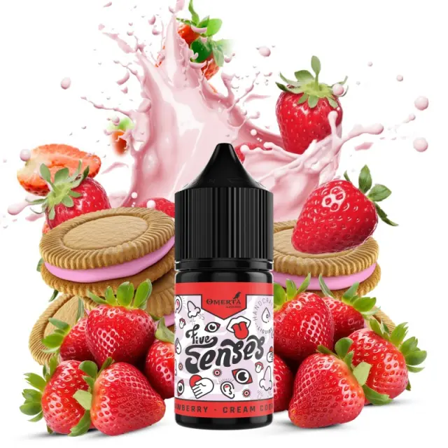 Strawberry Cream Cookies 8ml (30ml) - 5 Senses by Omerta