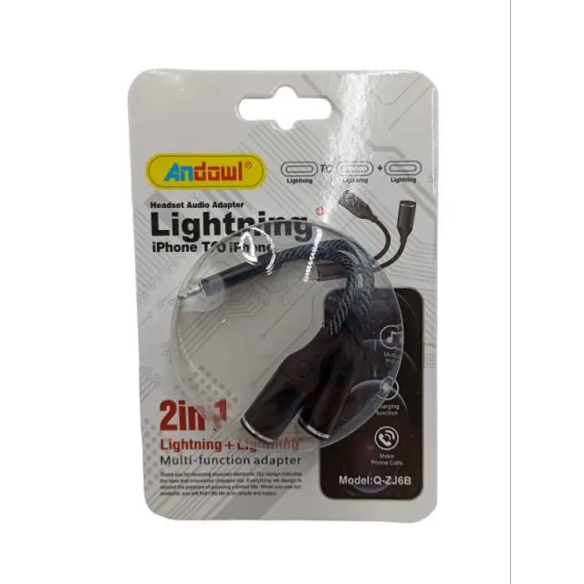 ΑΝΤΑΠΤΟΡΑΣ 2ΣΕ1 lightning ΣΕ lightning ANDOWL Q-ZJ6B 3