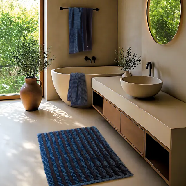 Nef-Nef Homeware Ταπέτο Μπάνιου Regard 50x80 Πράσινο 2