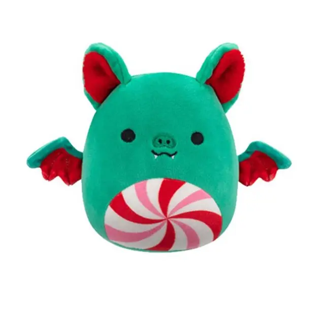 Λούτρινα Squishmallows X-Mas Ricardo The Peppermint Bat 13Εκ. / SQXM00985 (Jazwares)