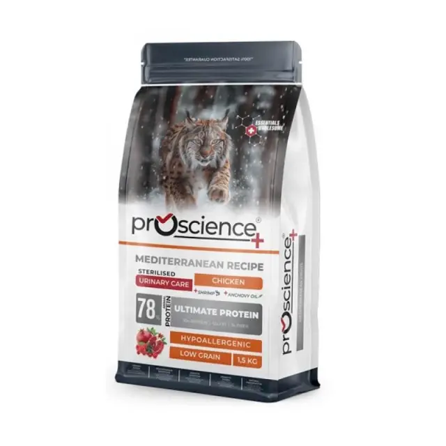 Proscience Ξηρά Τροφή Γάτας Sterilised Urinary Chicken 1,5kg Μονόχρωμο
