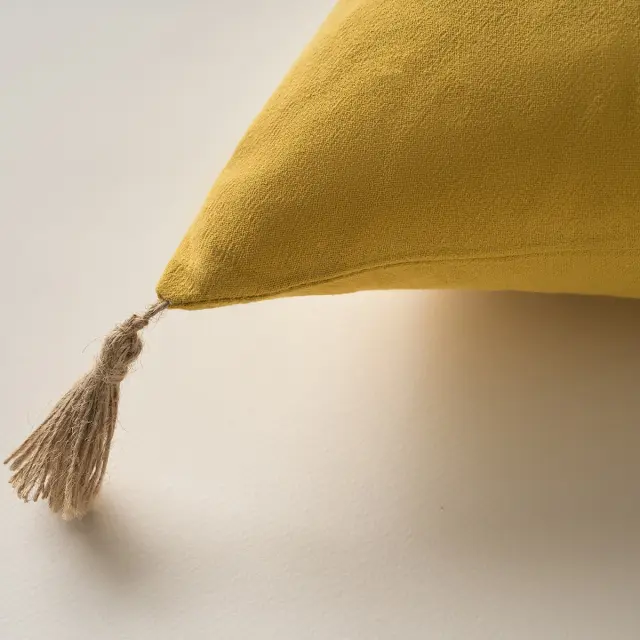Μαξιλαροθήκη 43x43cm GOFIS HOME Ember Mustard 208 2