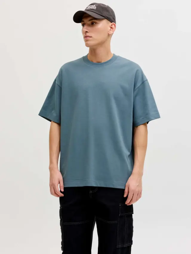 JJEBARRON TEE SS O-NECK NOOS Blue Mirage 2