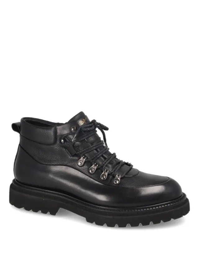 Comart Μποτάκια Ανδρικό δέρμα Μαύρο M4N/466356 NERO - 40 2