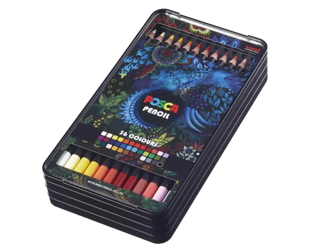 Σετ Ξυλομπογιές Uni Posca KPE-200 - 36 τεμάχιαKPE-200 36C 3