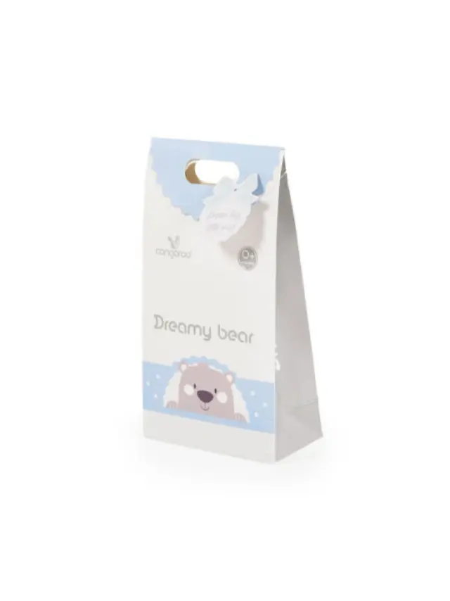 Cangaroo Βρεφική Κουβέρτα Αγκαλιάς 75*100cm Dreamy Bear Blue 3800146271022 2
