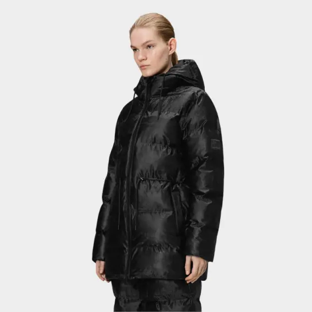 Μπουφάν Rains Alta Long Puffer String W 15160-131 Μαύρο - L 3