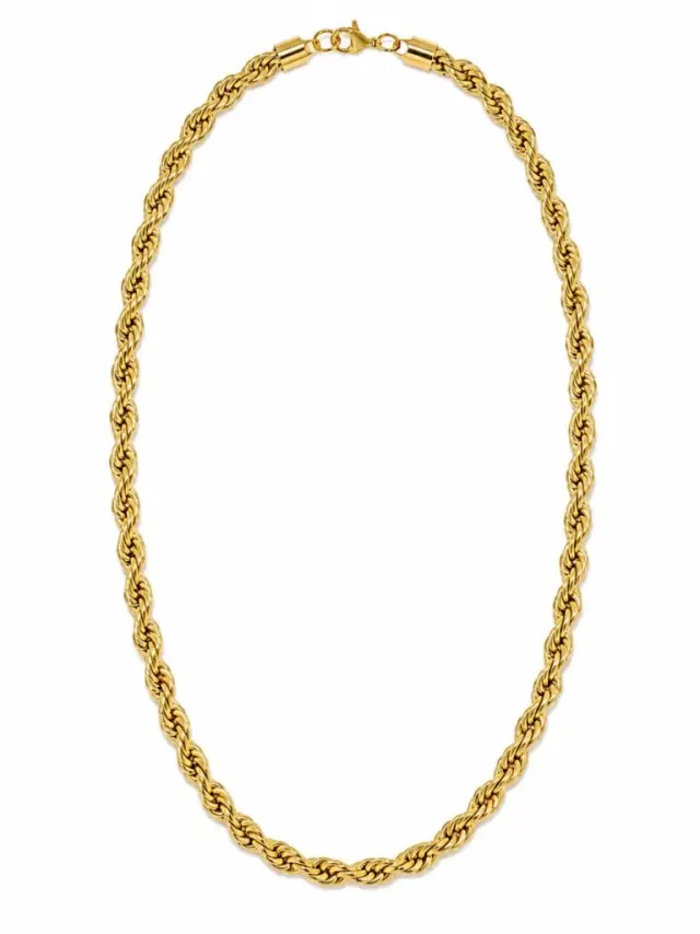 Ghetto Gold Rope Chain Necklace – 50cm