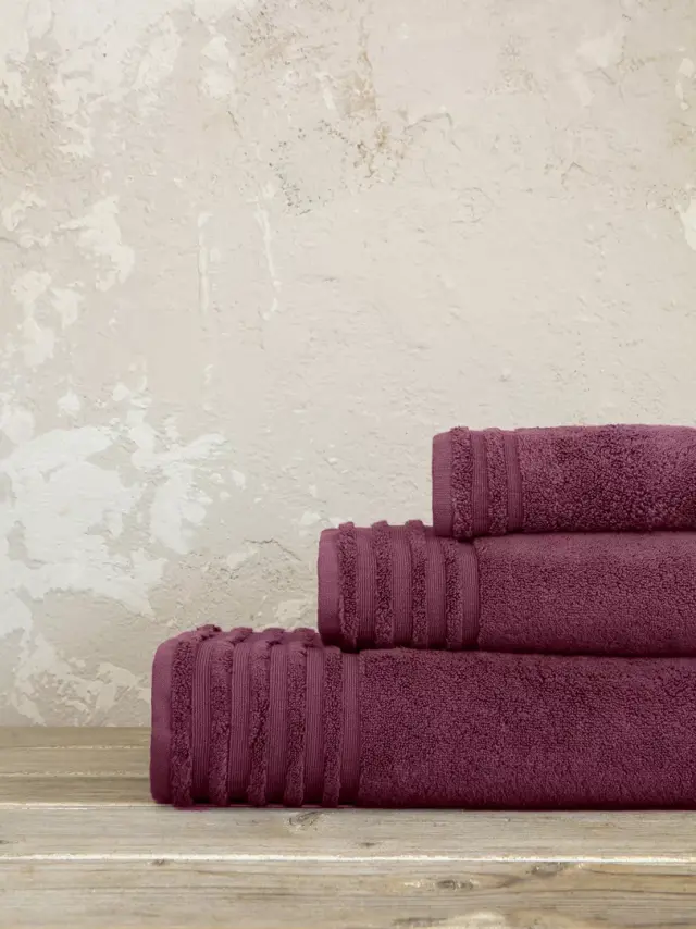 Πετσέτα Προσώπου 50x100 700gsm Nima Vista New 100% βαμβακερό- Bordeaux