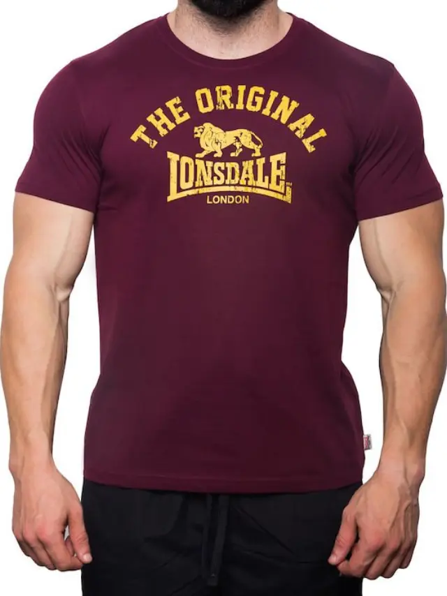 LONSDALE ORIGINAL ΑΝΔΡΙΚΗ ΜΠΛΟΥΖΑ - OXBLOOD OXBLOOD