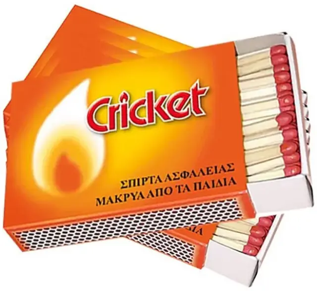 Σπίρτα Ασφαλείας Cricket - 10 κουτάκια