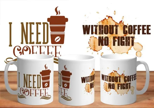 Κούπα COFFEE 1Κούπα κεραμική 330ml λευκη με συσκευασία δώρου " (COFFEE 12)
