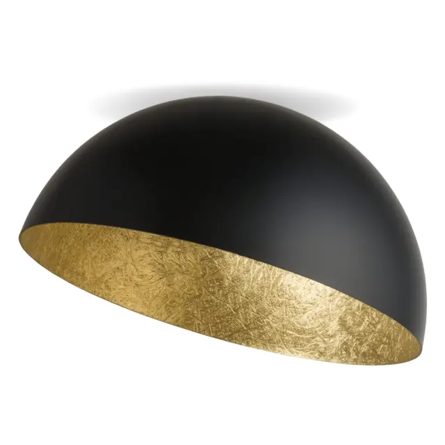 SFERA καμπάνα φωτιστικό οροφής μαύρο/χρυσό Ø 50 cm Μαύρο Χρυσό 3