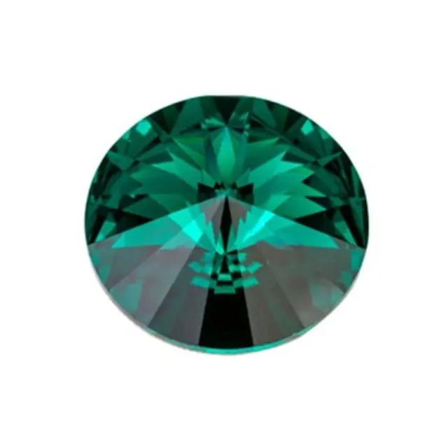 Preciosa M.C. Rivoli Maxima Emerald Ø14mm - 2τεμ
