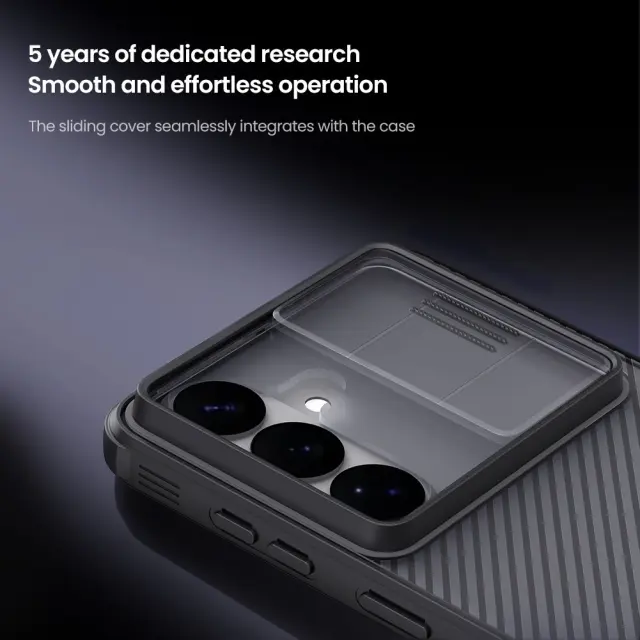 Nillkin CamShield PRO Hard Case for Samsung Galaxy S26+ Transparent Black 3