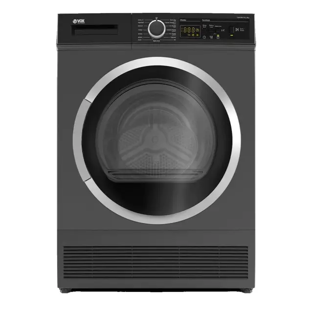 Στεγνωτήριο 8kg Ενεργειακή Κλάση B Inox 59.6x60.9x84.5cm VOX TDM-800T1G