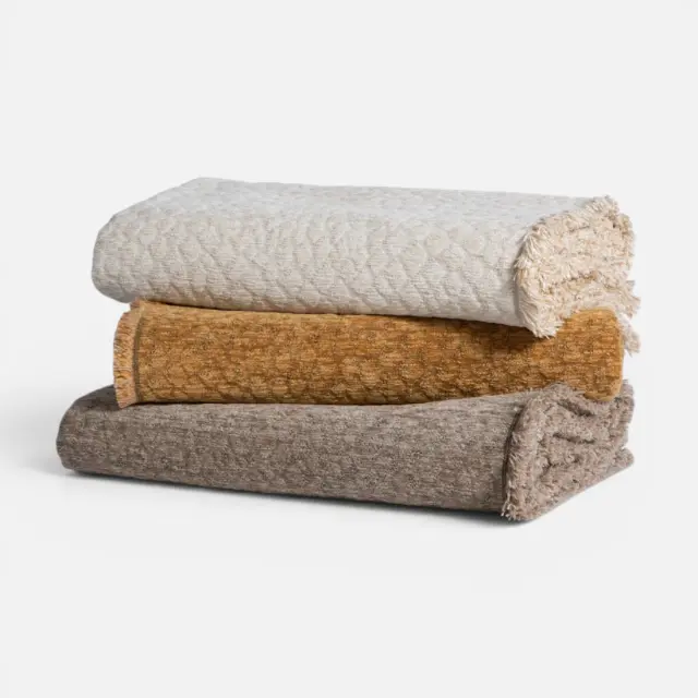 Ριχτάρι Διθέσιου Καναπέ Decore 170x250 Nef Nef Homeware, 58%ΑΚΡ-25%BAMB-17% ΠΟΛ - CAMEL (041402) 2