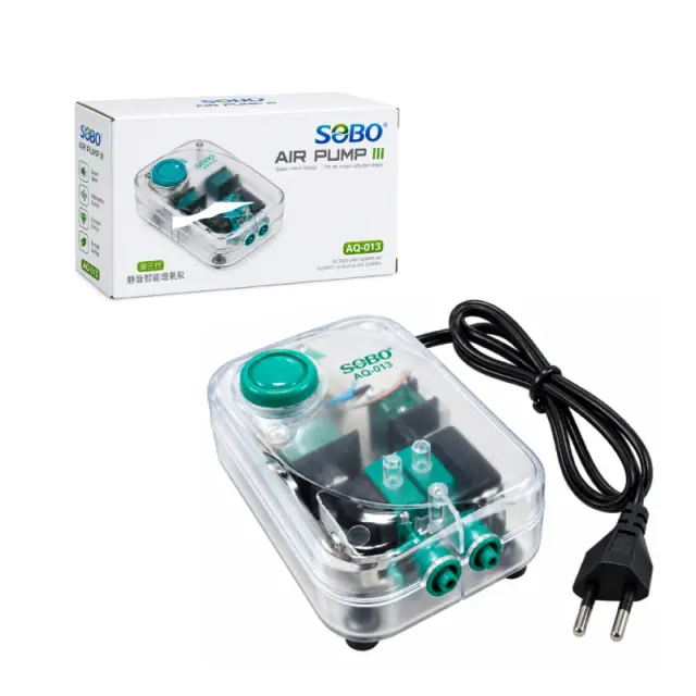 SOBO Αεραντλία Ενυδρείου 2 Εξόδων 4W 2x4L/min - 4W Dual Outlet Aquarium Air Pump 2x4L/min 088074