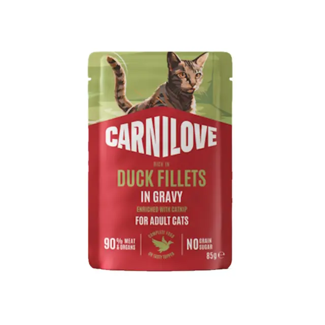 Carnilove Γάτα Φακελάκι Duck Fillets enriched with Catnip 85gr Μονόχρωμο