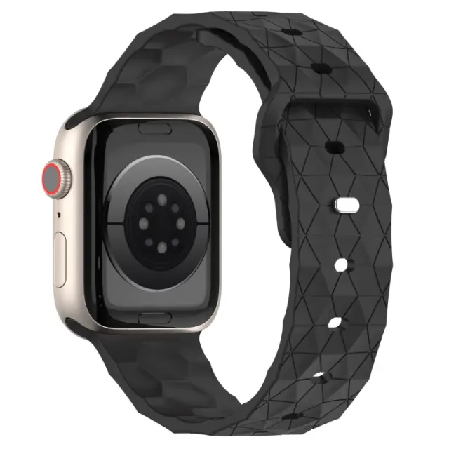 Football Texture Λουράκι για Apple Watch 38/40/41/42 (Series 10/11/12)mm- Dark Grey OEM