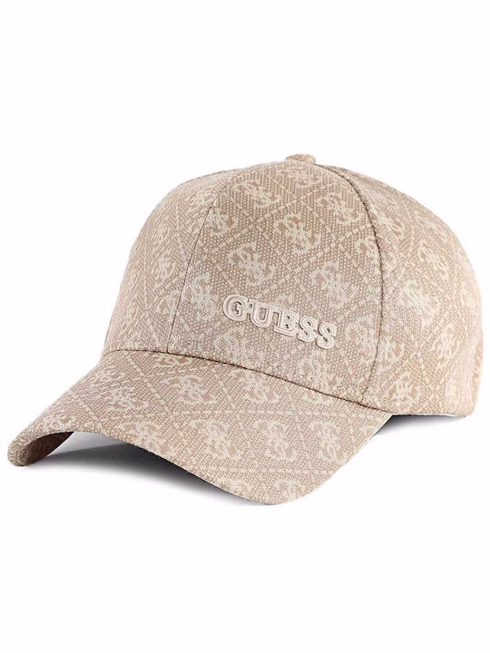 Καπελο Guess Calliope 4g Jokey Cap Beige