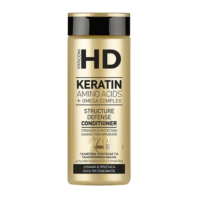 Farcom HD Keratin Structure Defense Conditioner για ταλαιπωρημένα μαλλιά 330ml