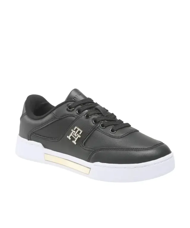 Tommy Hilfiger - Γυναικεία Sneakers Th Prep Court FW0FW06859-0GL Μαύρο 2