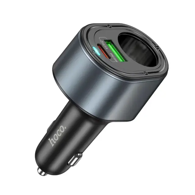 Φορτιστής Αυτοκινήτου Hoco Z56 Friend Dual USB Fast Charge PD35W+QC3.0 με Υποδοχή Αναπτήρα Μαύρος 3