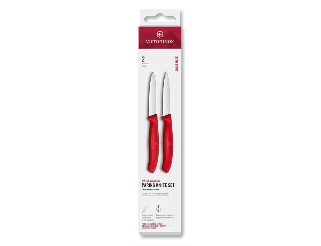 Σετ Μαχαίρια Γενικής Χρήσης Victorinox Swiss Classic με μήκος λεπίδας 8cm - Red - 2 τεμάχια6.7691.2C1 2