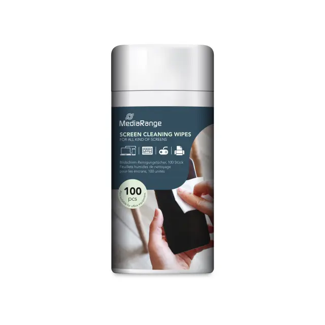 MediaRange Screen Cleaning Wipes Wet (100) (MR720)