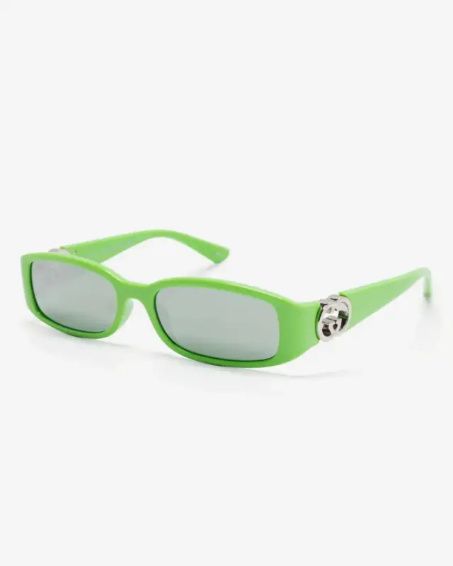 Gucci GG1661S 005 Γυναικεία Γυαλιά Ηλίου Ορθογώνια Πράσινα με Mirrored Φακούς - 54-16-135