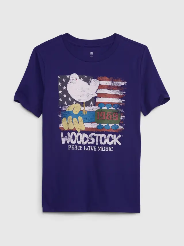 Multi Παιδική Graphic Μπλούζα woodstock blue