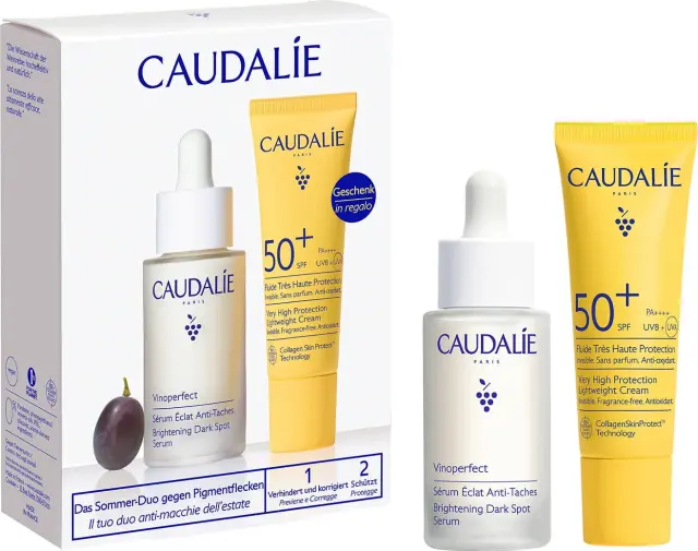 CAUDALIE Vinoperfect Dark-spot correcting summer Duo Vinoperfect Ορός Προσώπου 30ml & Δώρο Vinosun Protect Spf50 Αντηλιακή Κρέμα Προστασίας 20 ml 2