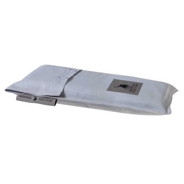 Ζεύγος Μαξιλαροθήκες 50x70+5 Oxford Loft Greenwich Polo Club 2506 Grey 70% Βαμβάκι-30% Πολυέστερ